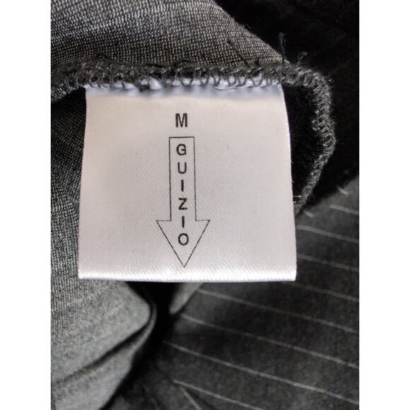 Danielle Guizio Skirt Set Women Size M* Black Pinstripe Crop Top and Mini Skirt - Picture 5 of 15